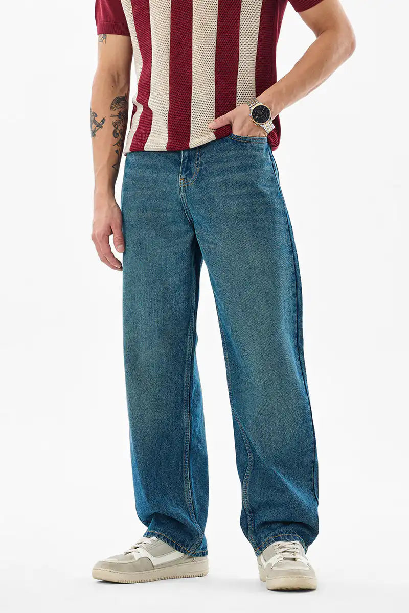 Washed Loose Fit Jeans