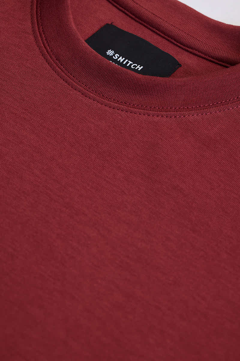 Core Lab Red Oversized Fit T-Shirt