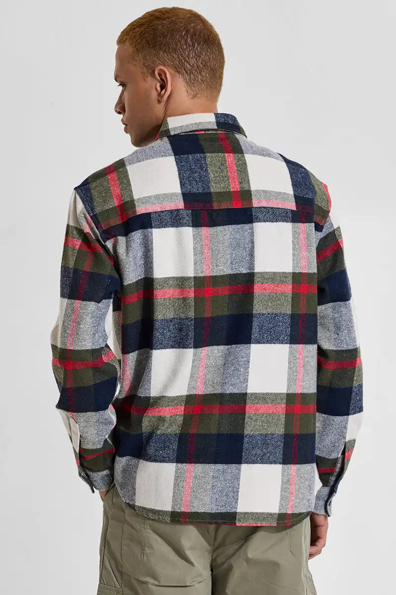 Multi Checks Relaxed Fit Overshirt