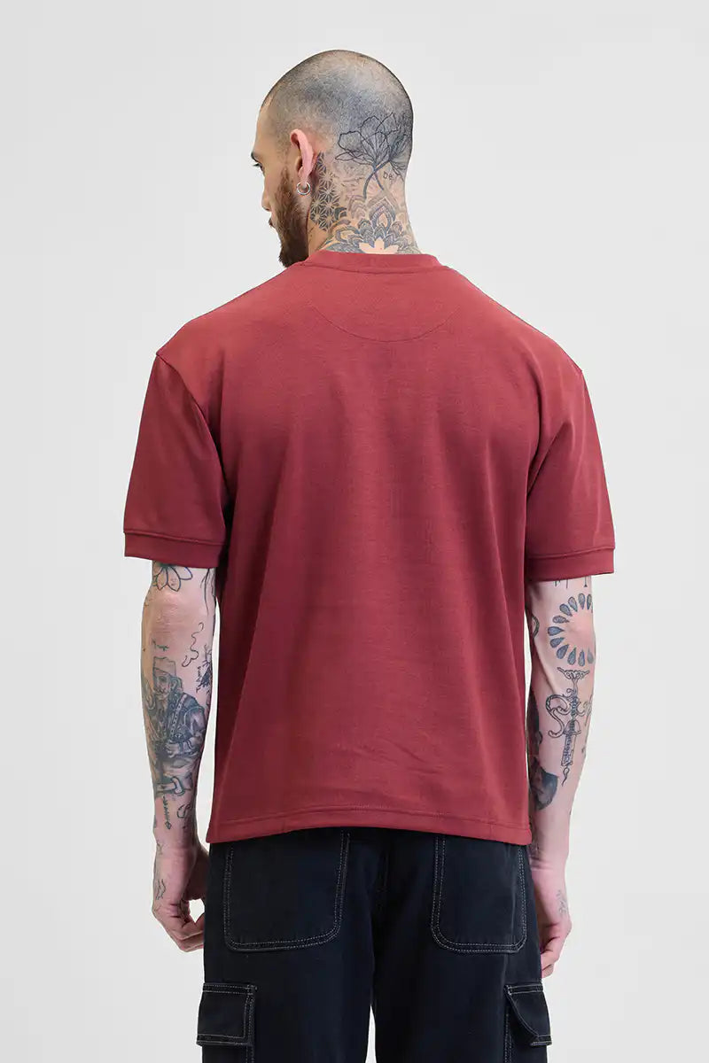 Core Lab Red Oversized Fit T-Shirt